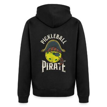 Pickleball Pirate Pickleball - Veste à capuche bio Premium Unisexe - noir - Dos - Nico (187cm)