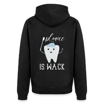 Dentist Dental Gift Medical Student Dentist - Unisex Premium Organic Zip Hoodie - black - Back - Nico (187cm)