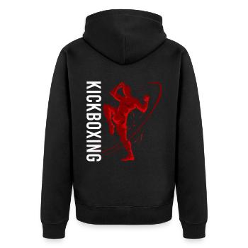 Kickboxer Arts Martiaux Kickboxing Kickboxen - Veste à capuche bio Premium Unisexe - noir - Dos - Nico (187cm)