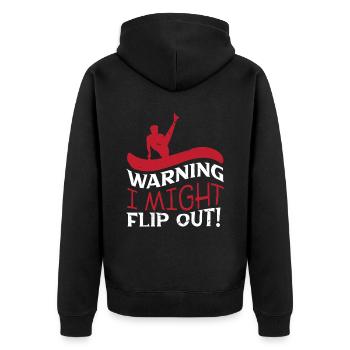 Gymnastics Gymnastics Bars Trampoline Rings Gymnast - Unisex Premium Organic Zip Hoodie - black - Back - Nico (187cm)