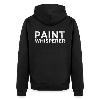 Paint Whisperer Decorator Design pour les peintres - Veste à capuche bio Premium Unisexe - noir - Dos - Nico (187cm)