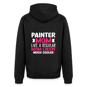 Peintre Cadeau Peinture Artiste Maître Peintre - Veste à capuche bio Premium Unisexe - noir - Dos - Nico (187cm)