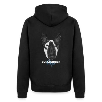 Bully Dogs Chiens Bull Terrier Papa - Veste à capuche bio Premium Unisexe - noir - Dos - Nico (187cm)