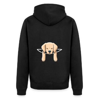 Chiens Labrador - Veste à capuche bio Premium Unisexe - noir - Dos - Nico (187cm)