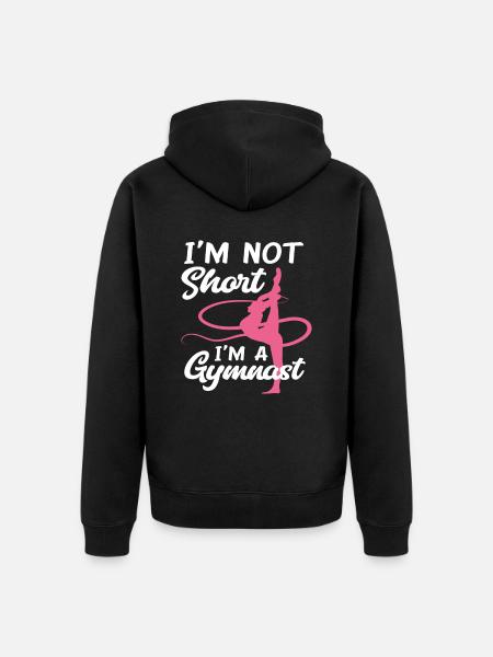 Proud Gymnast Athlete Training Gift - Unisex Premium Organic Zip Hoodie - black