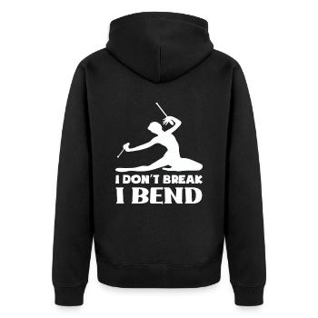 Rhythmic gymnastics Gymnastics - Unisex Premium Organic Zip Hoodie - black - Back - Nico (187cm)