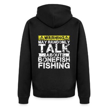 Pêche - Bonefish -Poisson - Veste à capuche bio Premium Unisexe - noir - Dos - Nico (187cm)