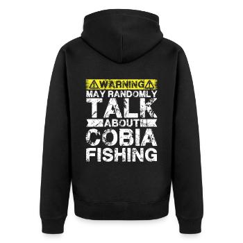 Pêche - Cobia -Poisson - Veste à capuche bio Premium Unisexe - noir - Dos - Nico (187cm)