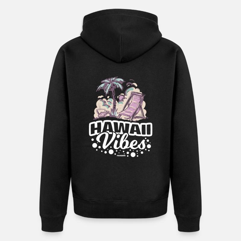 Hawaï - Veste à capuche bio Premium Unisexe - noir