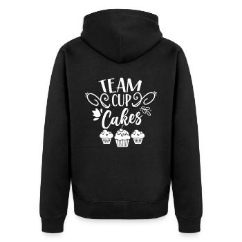Équipe Cupcakes Amateurs Nourriture Cupcake Sucré - Veste à capuche bio Premium Unisexe - noir - Dos - Nico (187cm)