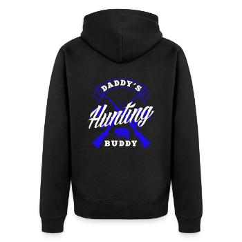 Enfants Garçon Papa Chasseur Buddy Fils - Veste à capuche bio Premium Unisexe - noir - Dos - Nico (187cm)