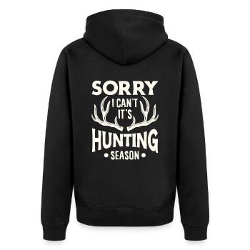 Hunting Hunter Hunting Hunting Season Cadeau - Veste à capuche bio Premium Unisexe - noir - Dos - Nico (187cm)