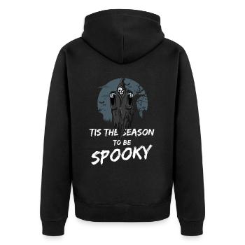 The Grim Reaper - Unisex Premium Organic Zip Hoodie - black - Back - Nico (187cm)