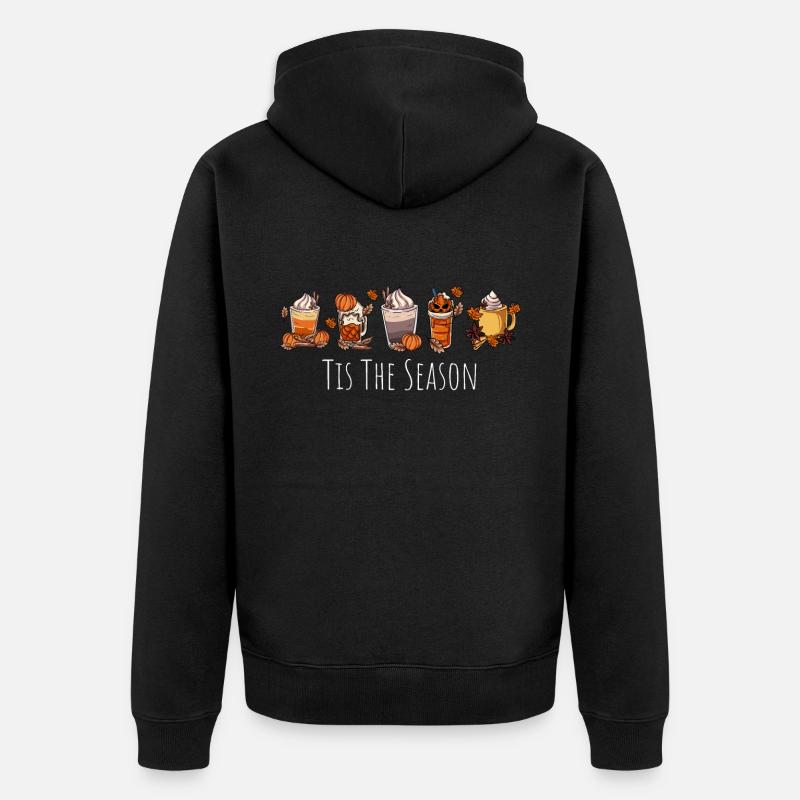 Café Latte Macchiato - Veste à capuche bio Premium Unisexe - noir