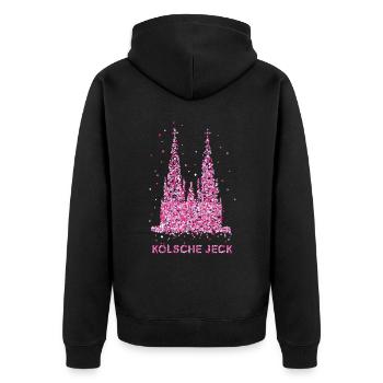 Confetti in the Heart Carnival Carnival Costume Replacement - Unisex Premium Organic Zip Hoodie - black - Back - Nico (187cm)