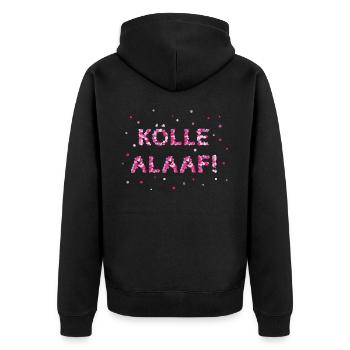 Cologne Carnival Kölsch Weiberfasnacht - Unisex Premium Organic Zip Hoodie - black - Back - Nico (187cm)