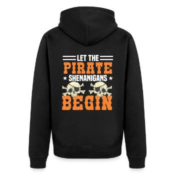 Pirate Kids Skull Party Pirates - Veste à capuche bio Premium Unisexe - noir - Dos - Nico (187cm)