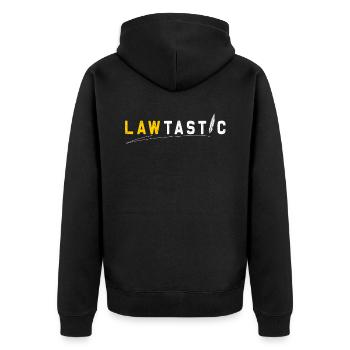 Étudiant de la Faculté de droit je ne peux pas - Veste à capuche bio Premium Unisexe - noir - Dos - Nico (187cm)