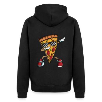 Pizza Maker Food Cook Cooking Favorite Dish Dab - Unisex Premium Organic Zip Hoodie - black - Back - Nico (187cm)