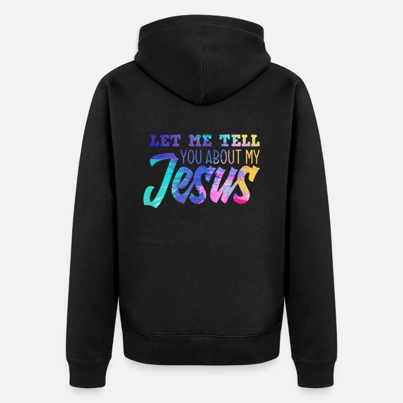 Jésus - Veste à capuche bio Premium Unisexe - noir
