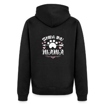 Shiba Inu Dog Dog Lover Dog Race Cadeau - Veste à capuche bio Premium Unisexe - noir - Dos - Nico (187cm)