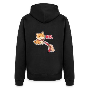 Shiba Inu Dog Dog Lover Dog Race Cadeau - Veste à capuche bio Premium Unisexe - noir - Dos - Nico (187cm)