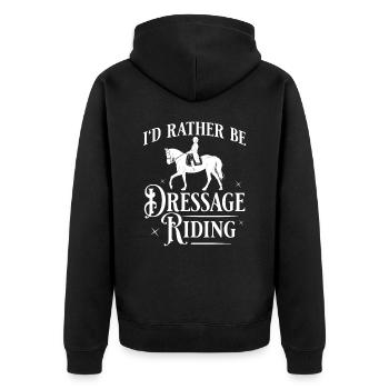Dressage Équitation Équitation Dressage - Veste à capuche bio Premium Unisexe - noir - Dos - Nico (187cm)