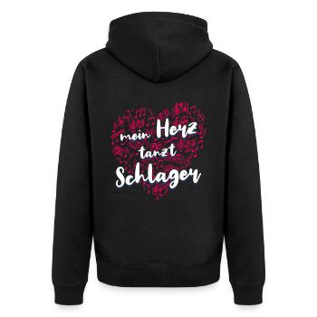 Fête de la musique folklorique Festival de village Ouftit Schlager allemand - Veste à capuche bio Premium Unisexe - noir - Dos - Nico (187cm)