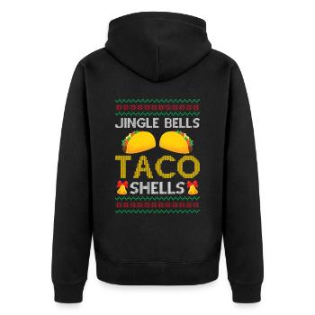 Tacos - Jingle Bells Taco Shells - Dire Ugly Chr - Veste à capuche bio Premium Unisexe - noir - Dos - Nico (187cm)