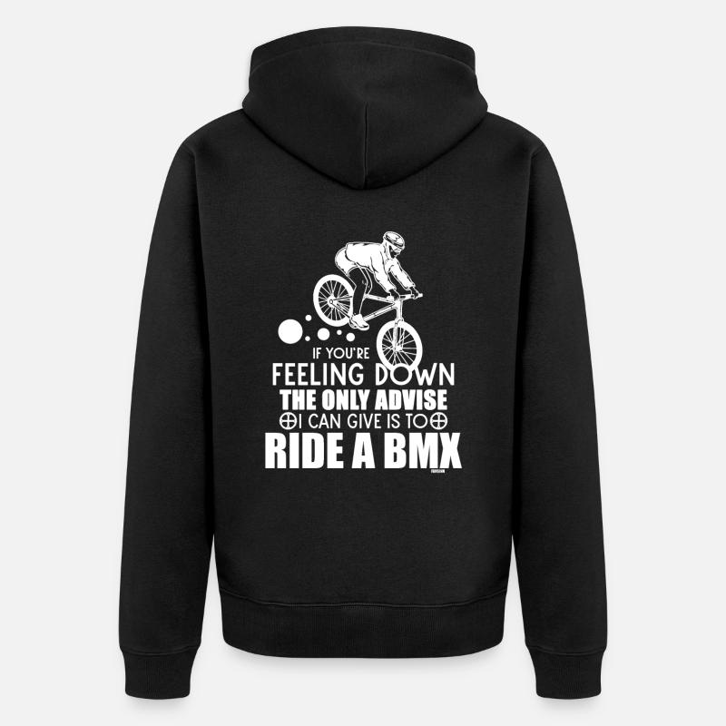 Le BMX - Veste à capuche bio Premium Unisexe - noir