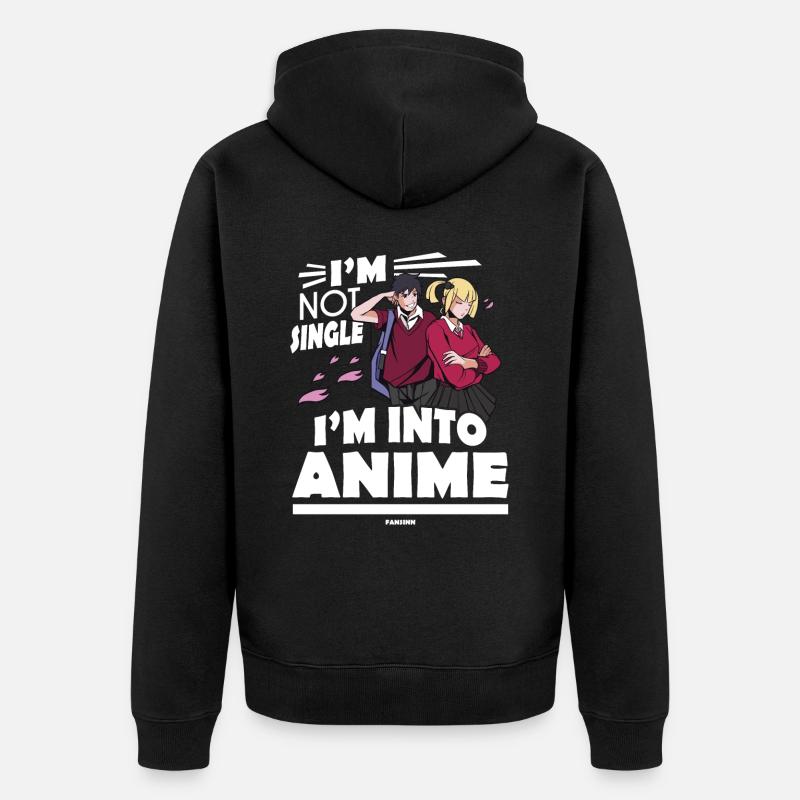 J’aime l’anime - Veste à capuche bio Premium Unisexe - noir
