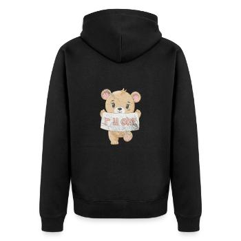 Nounours - Veste à capuche bio Premium Unisexe - noir - Dos - Nico (187cm)