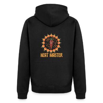 Chili Jalapenos Habaneros Carolina Reaper - Unisex Premium Organic Zip Hoodie - black - Back - Nico (187cm)