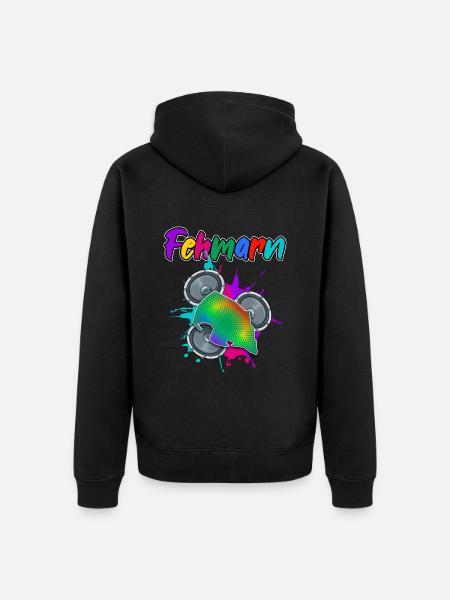 Fehmarn Beat - Unisex Premium Bio Zip Hoodie - Schwarz