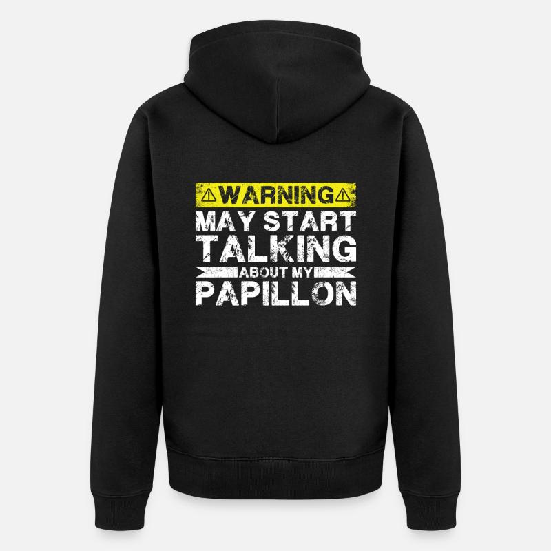 Parlez de Papillon - Veste à capuche bio Premium Unisexe - noir