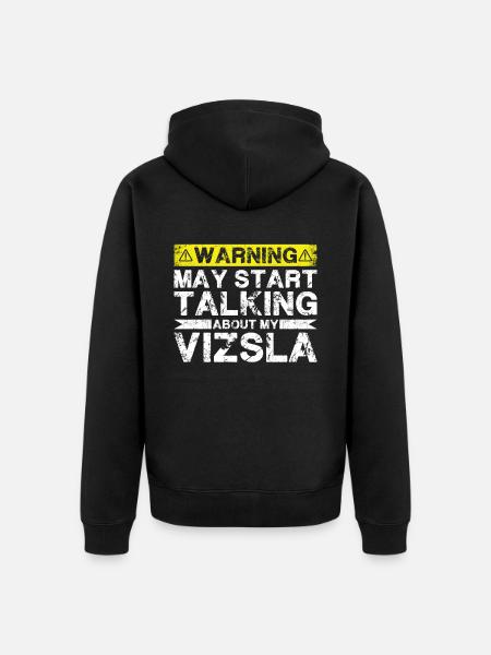 Speaking of Vizsla - Unisex Premium Organic Zip Hoodie - black
