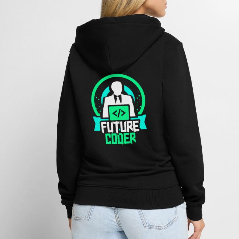 Code du programmeur de codage du futur codeur Veste à capuche bio Premium Unisexe