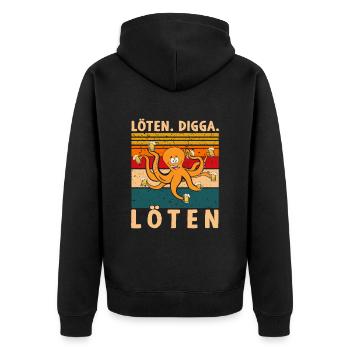 Soudure Digga Soudure Bière Buveur Bière Poulpe - Veste à capuche bio Premium Unisexe - noir - Dos - Nico (187cm)