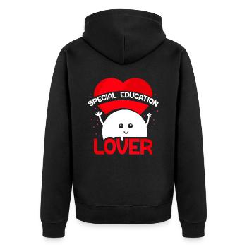 Special Education Lovers Teacher Special Education Teacher - Unisex Premium Organic Zip Hoodie - black - Back - Nico (187cm)