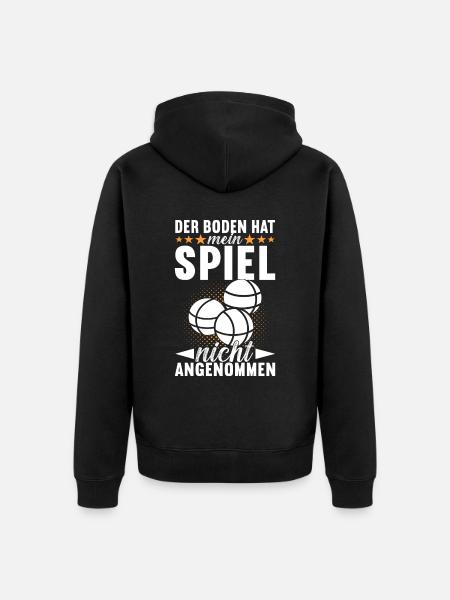 Boule Boulespieler - Unisex Premium Bio Zip Hoodie - Schwarz