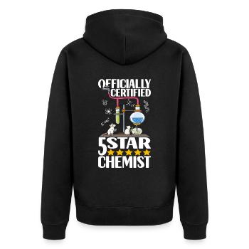 Chimiste chimiste - Veste à capuche bio Premium Unisexe - noir - Dos - Nico (187cm)