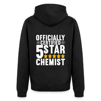 Chimiste chimiste - Veste à capuche bio Premium Unisexe - noir - Dos - Nico (187cm)