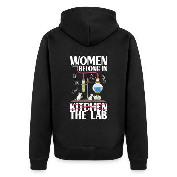 Chimiste chimiste - Veste à capuche bio Premium Unisexe - noir - Dos - Nico (187cm)