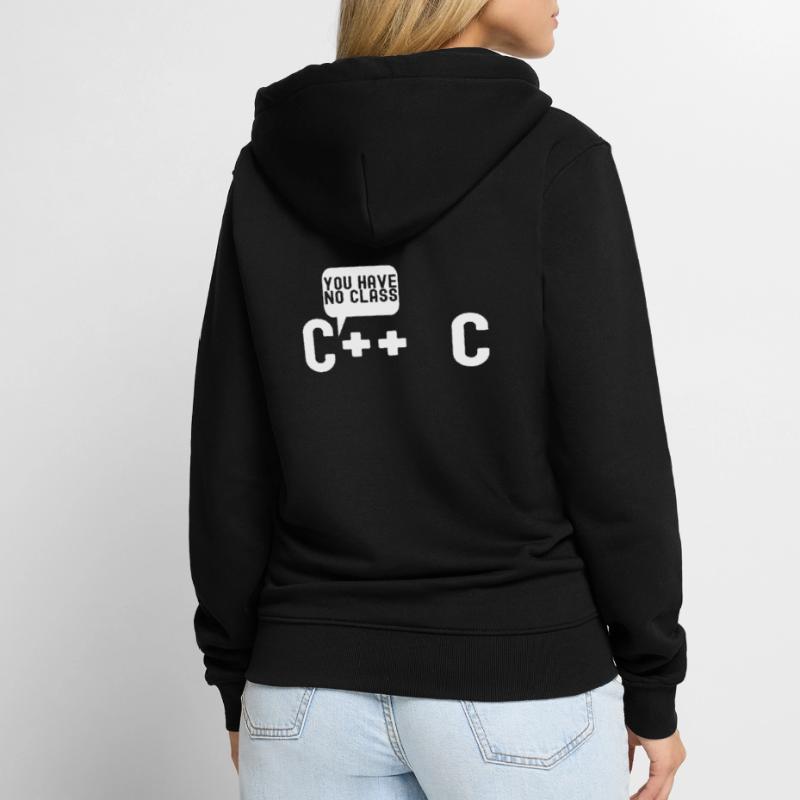 Programmierer Informatiker Unisex Premium Bio Zip Hoodie