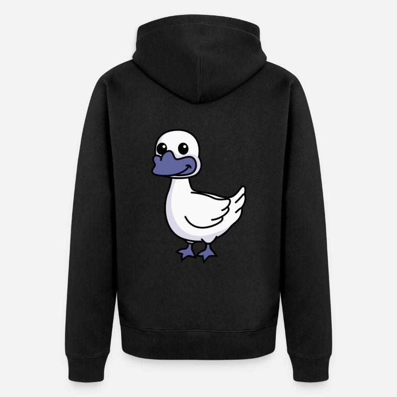 Oie Comic Animal - Veste à capuche bio Premium Unisexe - noir