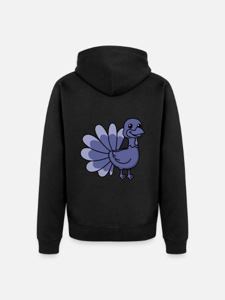 Truthan Comic Tier - Unisex Premium Bio Zip Hoodie - Schwarz