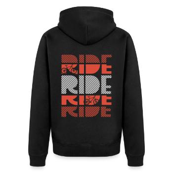 Enduro VTT VTT Équitation - Veste à capuche bio Premium Unisexe - noir - Dos - Nico (187cm)