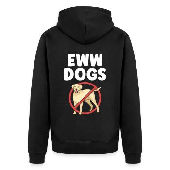 Igitt Chiens Chat Animal mignon Amoureux Chats - Veste à capuche bio Premium Unisexe - noir - Dos - Nico (187cm)