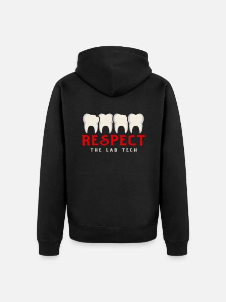 Dental Dentist Gift - Unisex Premium Organic Zip Hoodie - black