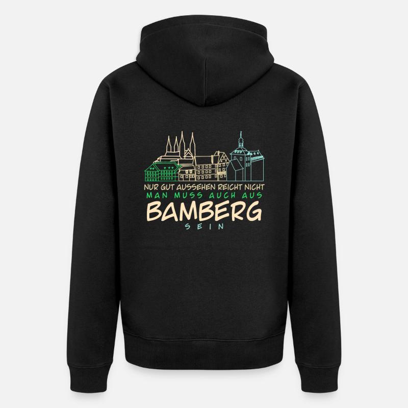 Bamberg Sites Bamberger - Veste à capuche bio Premium Unisexe - noir